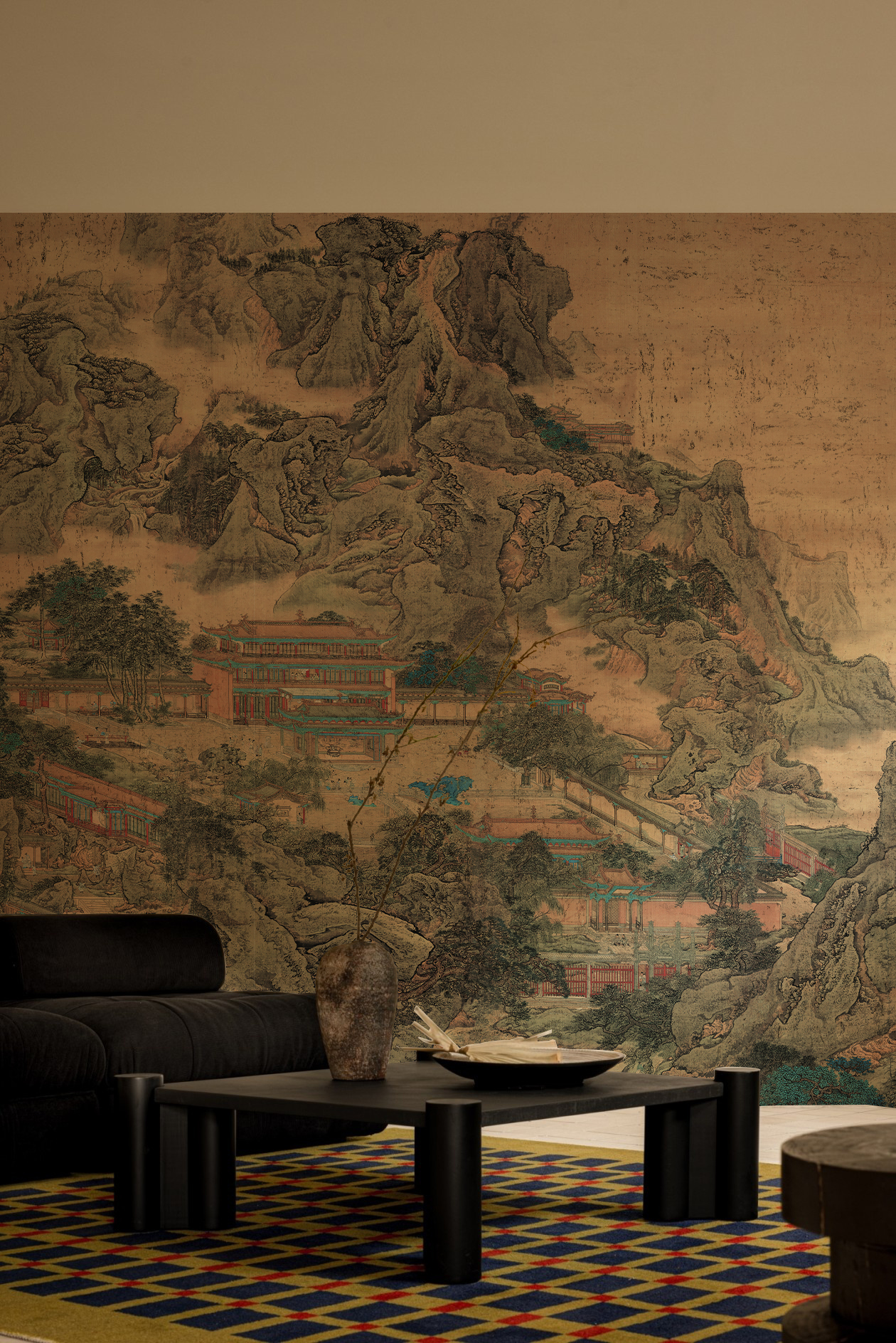 袁江阿房宫图屏